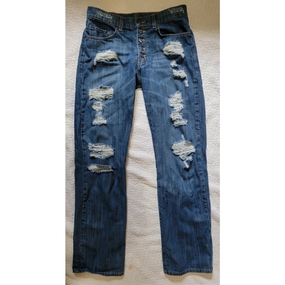 Carmar Distressed Jeans - Picture 1 of 8
